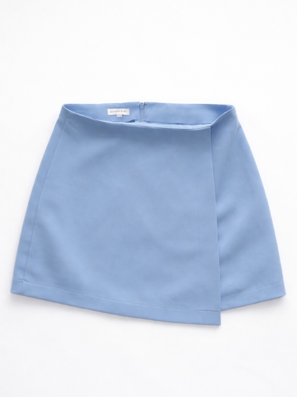 Gianni Bini Light Blue Wrap Mini Skirt